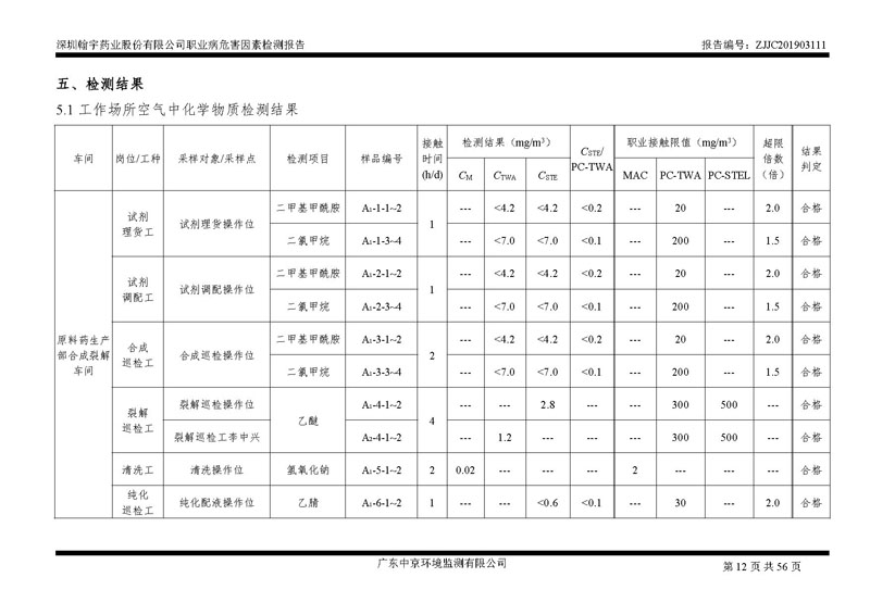 _深圳九游老哥J9俱乐部药业股份有限公司南山定期检测报告_页面_12