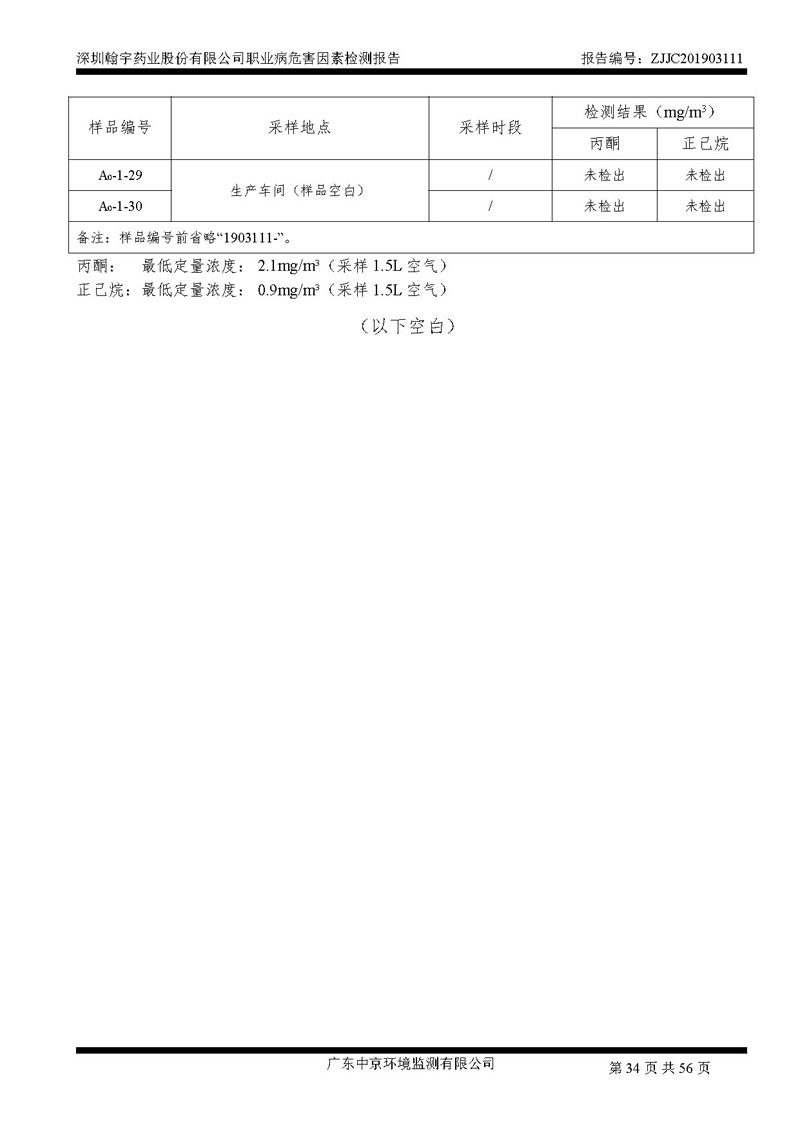 _深圳九游老哥J9俱乐部药业股份有限公司南山定期检测报告_页面_34